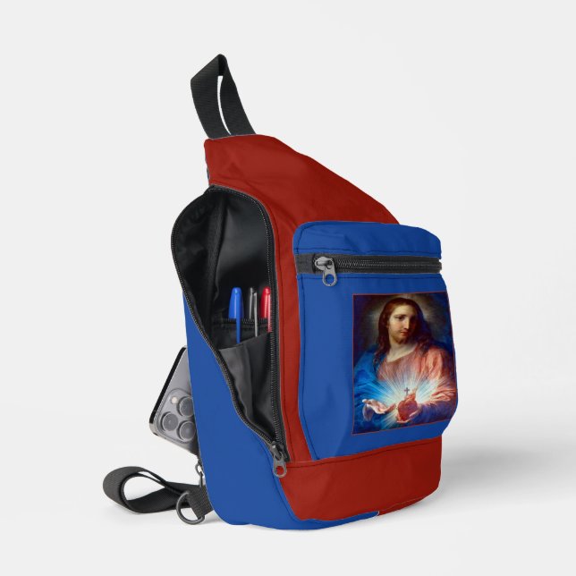 Jesusherz Crossbody Bag (Offen)