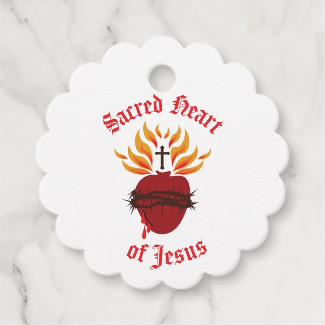 Jesusherz Geschenkanhänger (Vorderseite)