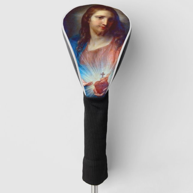Jesusherz Golf Headcover (Vorderseite)