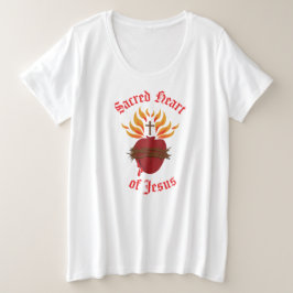 Jesusherz Große Größe T-Shirt