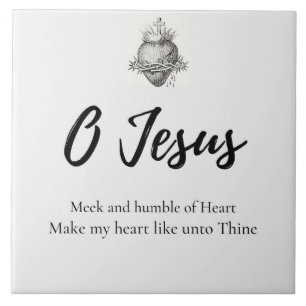 Jesusherz Keramik Tile Fliese
