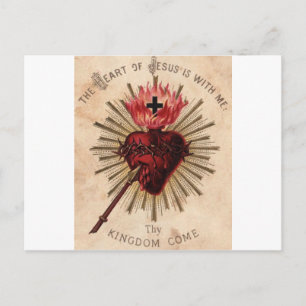 Jesusherz (klein) postkarte
