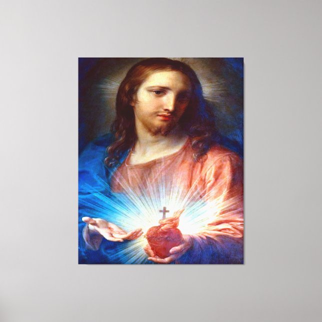 Jesusherz Leinwanddruck (Vorderseite)
