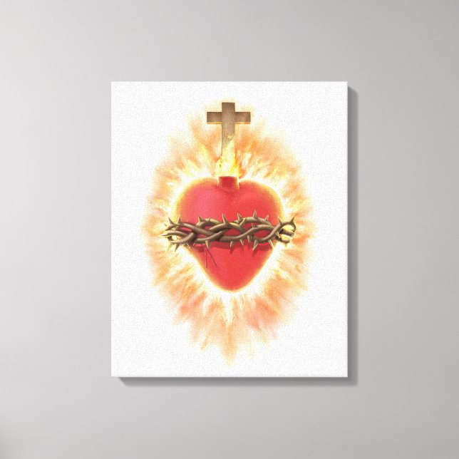 Jesusherz Leinwanddruck (Vorderseite)