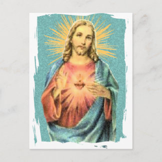 Jesusherz Postkarte