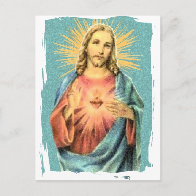 Jesusherz Postkarte (Vorderseite)