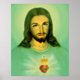Jesusherz Sagrado Corazon de Jesus Poster