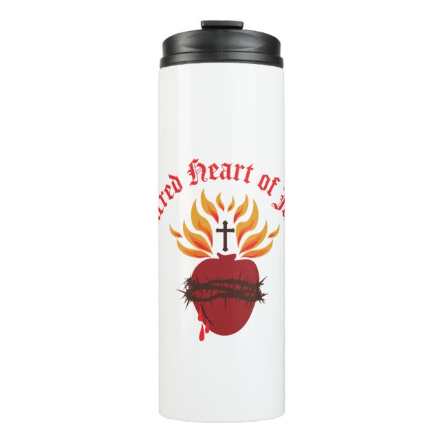 Jesusherz Thermosbecher (Vorderseite)