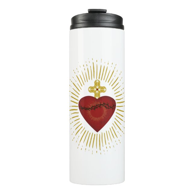 Jesusherz Thermosbecher (Vorderseite)