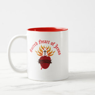 Jesusherz Zweifarbige Tasse