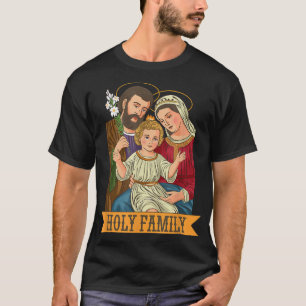 Jesuskind, Jungfrau Maria und St. Joseph T-Shirt