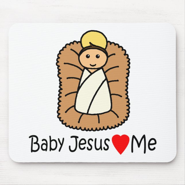 Jesuskind (Lieben) Mousepad (Vorne)