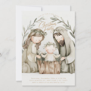 Jesuskind Maria Geburt religiös Weihnachten Einladung