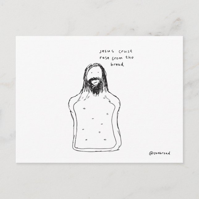 Jesuskruste Postkarte (Vorderseite)