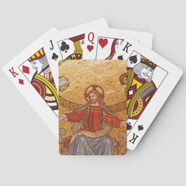 Jesusmusmosaik Spielkarten (Rückseite)