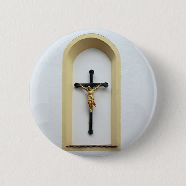 Jesusquerknopf Button (Vorderseite)
