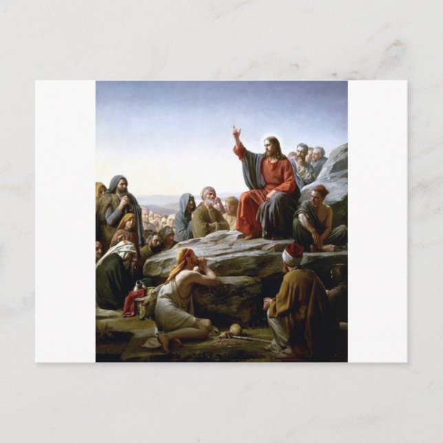 Jesus's Sermon-on-the-Mount-by-Bloch Postkarte (Vorderseite)