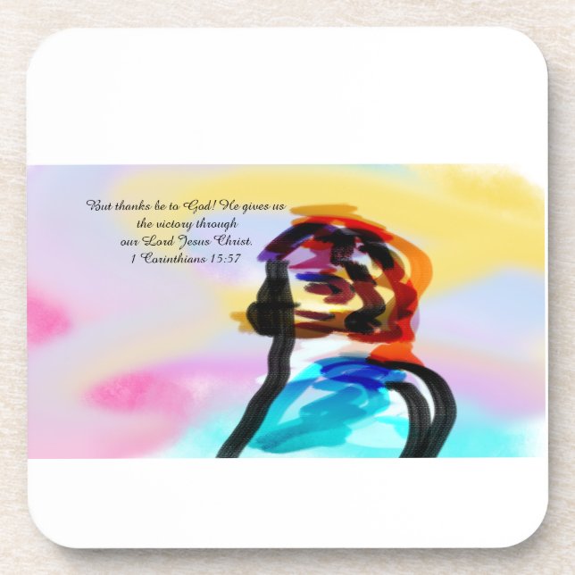 Jesussieg Getränkeuntersetzer (Vorderseite)