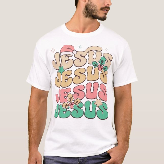 Jesustypografie-T - Shirt-Design T-Shirt (Vorderseite)