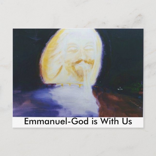 JESUSVISION_DESTIN_BRIDGE_ Emmanuel-God ... Postkarte (Vorderseite)