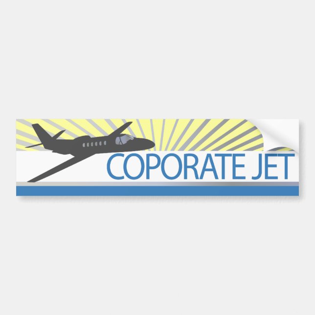 Jet Aircraft Autoaufkleber (Vorne)