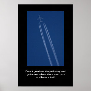 Jet Airliner II Motivierend Print Poster