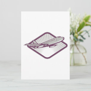 Jet Airplane Einladung