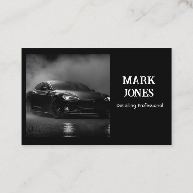 Jet Black Business Cards Visitenkarte (Vorderseite)