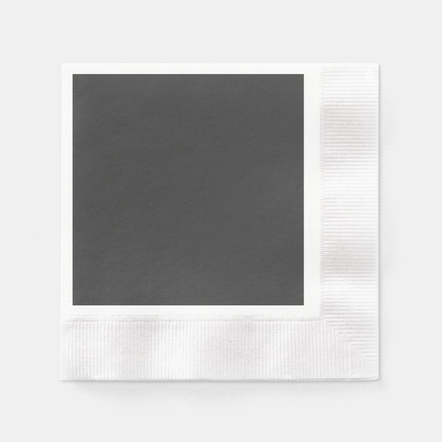 Jet Black Coinntail Papier Napkin Serviette (Vorderseite)