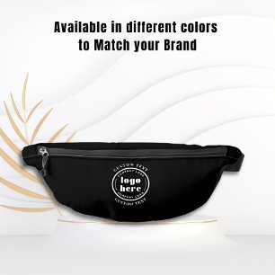 Jet Black Company Logo Business Werbeaktion Bauchtasche