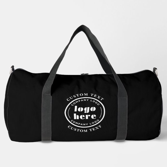Jet Black Company Logo Business Werbeaktion Duffle Bag (Vorderseite)
