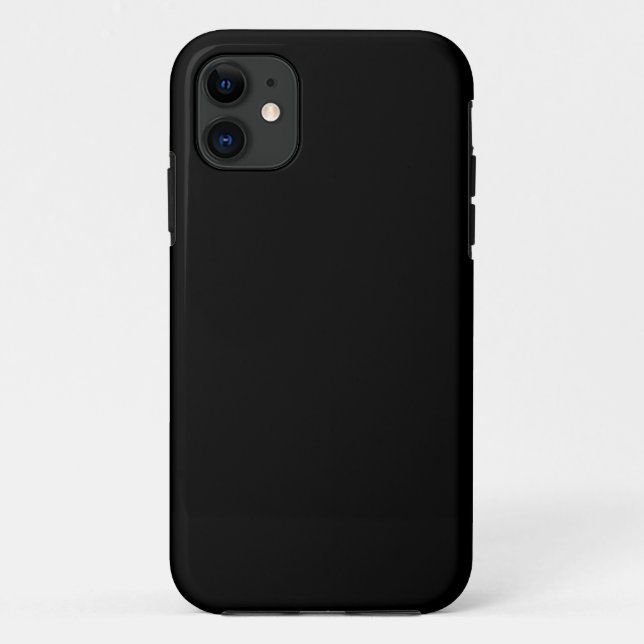 Jet Black Design - Mit Text, Foto, Bild anpassen Case-Mate iPhone Hülle (Rückseite)