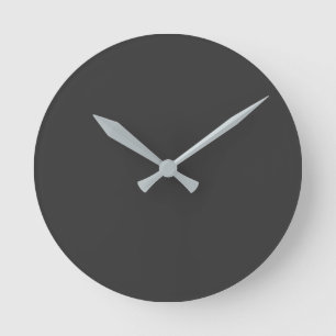 Jet Black Round Clock Runde Wanduhr