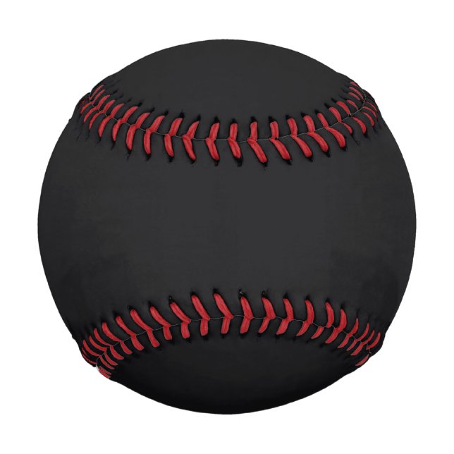Jet Black Solid Color Baseball (Vorderseite)
