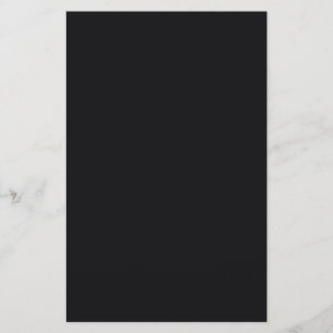 Jet Black Solid Color Briefpapier