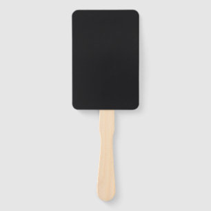 Jet Black Solid Color Fächer
