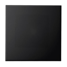 Jet Black Solid Color Fliese