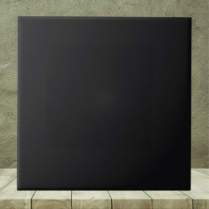 Jet Black Solid Color Fliese