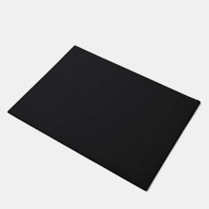 Jet Black Solid Color Fußmatte