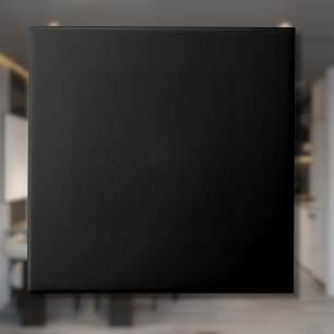 Jet Black Solid Color   Klassisches Elegant Fliese