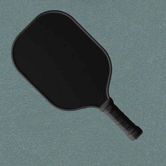 Jet Black Solid Color Pickleball Schläger (Von Creator hochgeladen)