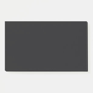 Jet Black Solid Color Post-it Klebezettel