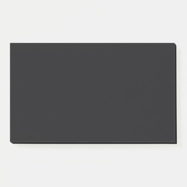 Jet Black Solid Color Post-it Klebezettel (Vorderseite)