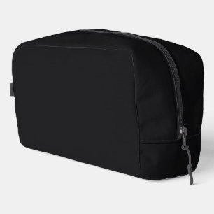 Jet Black Solid Color Waschbeutel