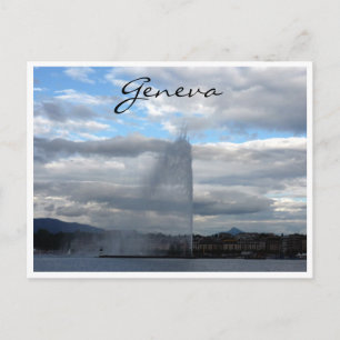 Jet d'eau geneva postkarte