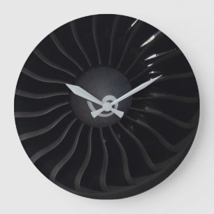 Jet Engine Wall Clock Große Wanduhr