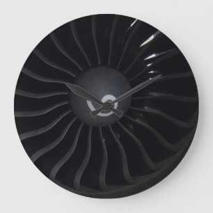 Jet Engine Wall Clock Große Wanduhr