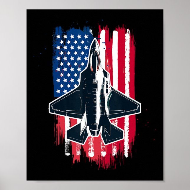 Jet F-35 4. Juli Männer Frauen Kinder Pa Poster (Vorne)