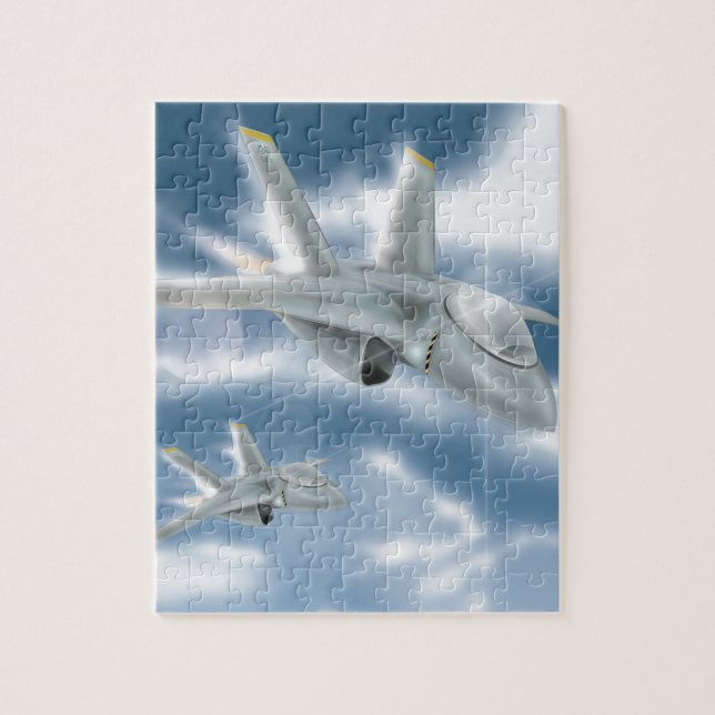 Jet Fighter Aircraft Puzzle (Vertikal)