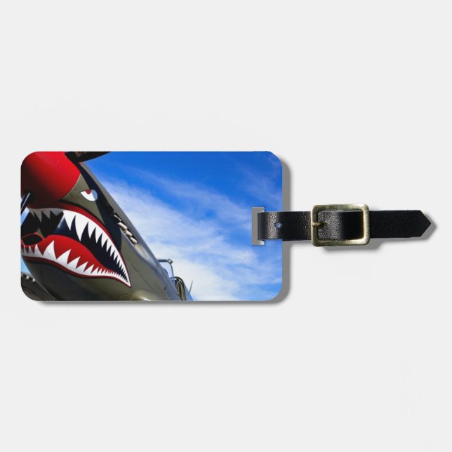 Jet-Flugzeug-Flugzeug-Pilotschicksals-Glückwünsche Gepäckanhänger (Vorderseite horizontal)